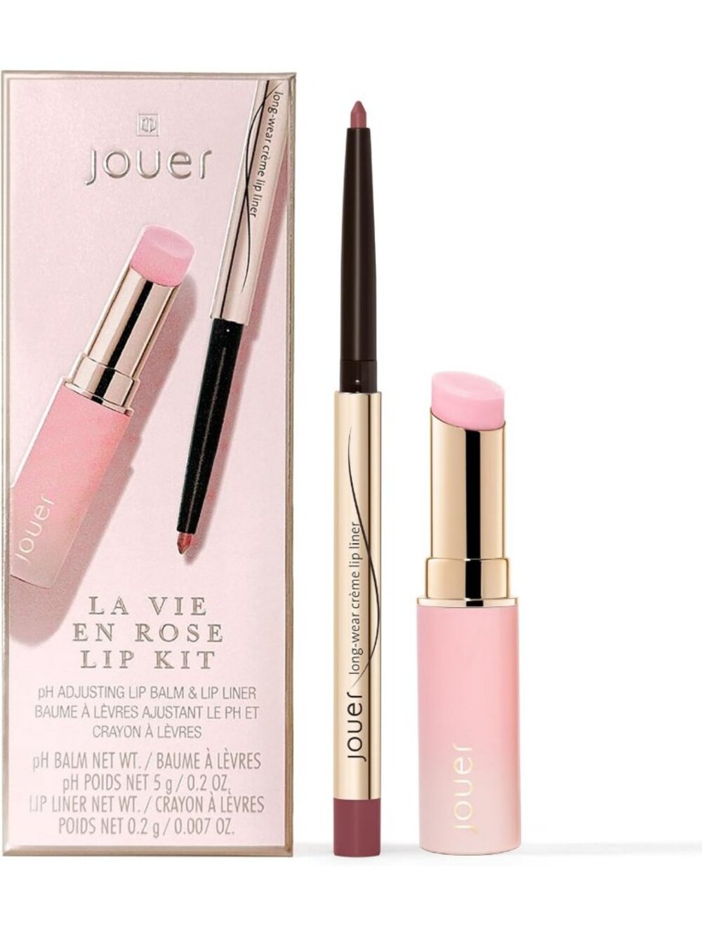 Hydrating Color Changing Lip Kit with Liner & pH Adjusting Balm - Vegan